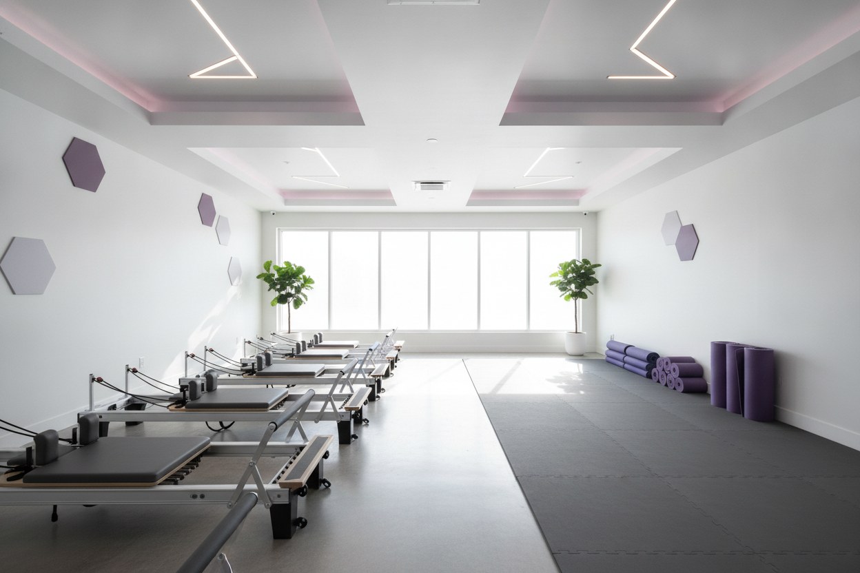 Omurga Pilates stüdyo iç mekanı